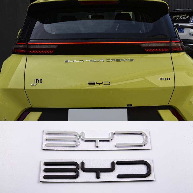 3D Metal Car Sticker for BYD Models - Tang, Song, Yuan, Qin Series Tail and Side Decoration