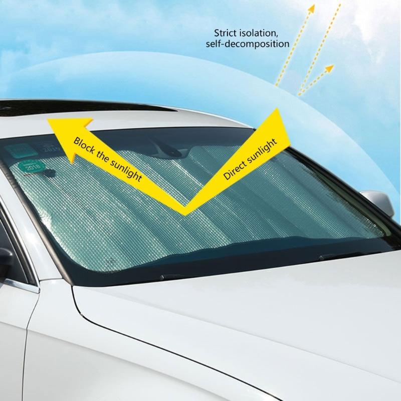 Automotive Protection Sun Shade Strong Aluminum Foil Car Window Cover For Greatest Heat Reflection Windshield Cover