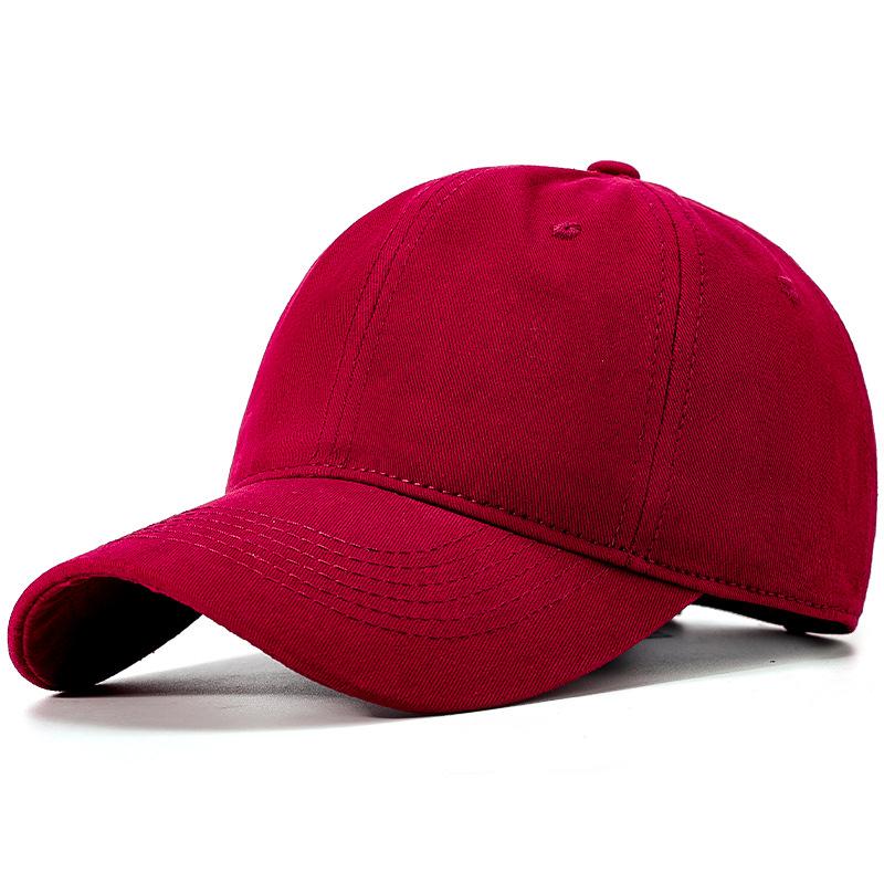 

Duckbill Soft Top Cap Reflective Versatile Sun Hat Men Women Solid Color Red