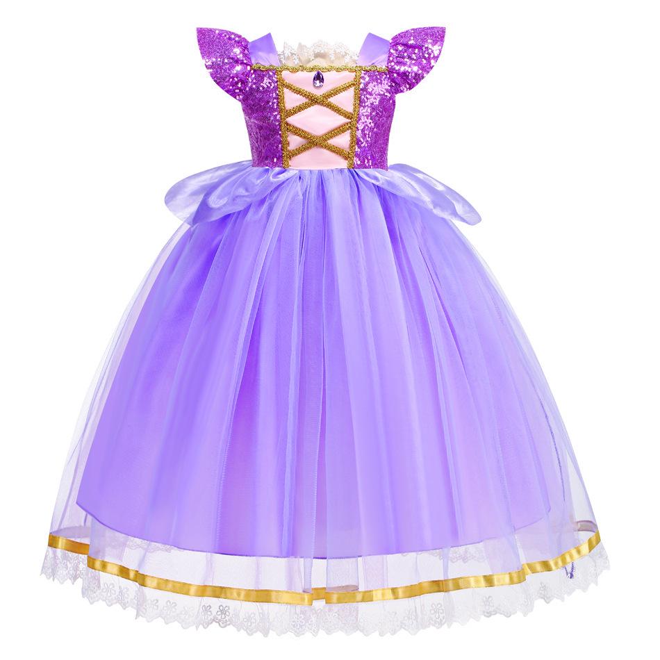 

Платье принцессы Золушки - Летний костюм на Хэллоуин для девочек 110cm