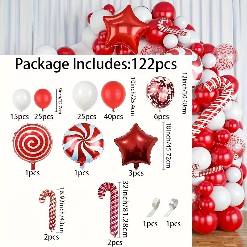 

127pcs Christmas Balloon Garland Set, Suitable for Holiday Parties, Classroom Celebrations and Birthday, Anniversary Decoration others