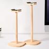 1Pc Headphone Stand With Base Universal Headphone Stand Hanger Wooden Headset Storage Rack Multi-Function Detachable Stand