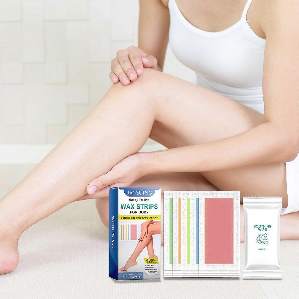 Wax hair removal paper, gentle, non-irritating, fast and smooth hair removal stickers for the body, arms, armpits and legs