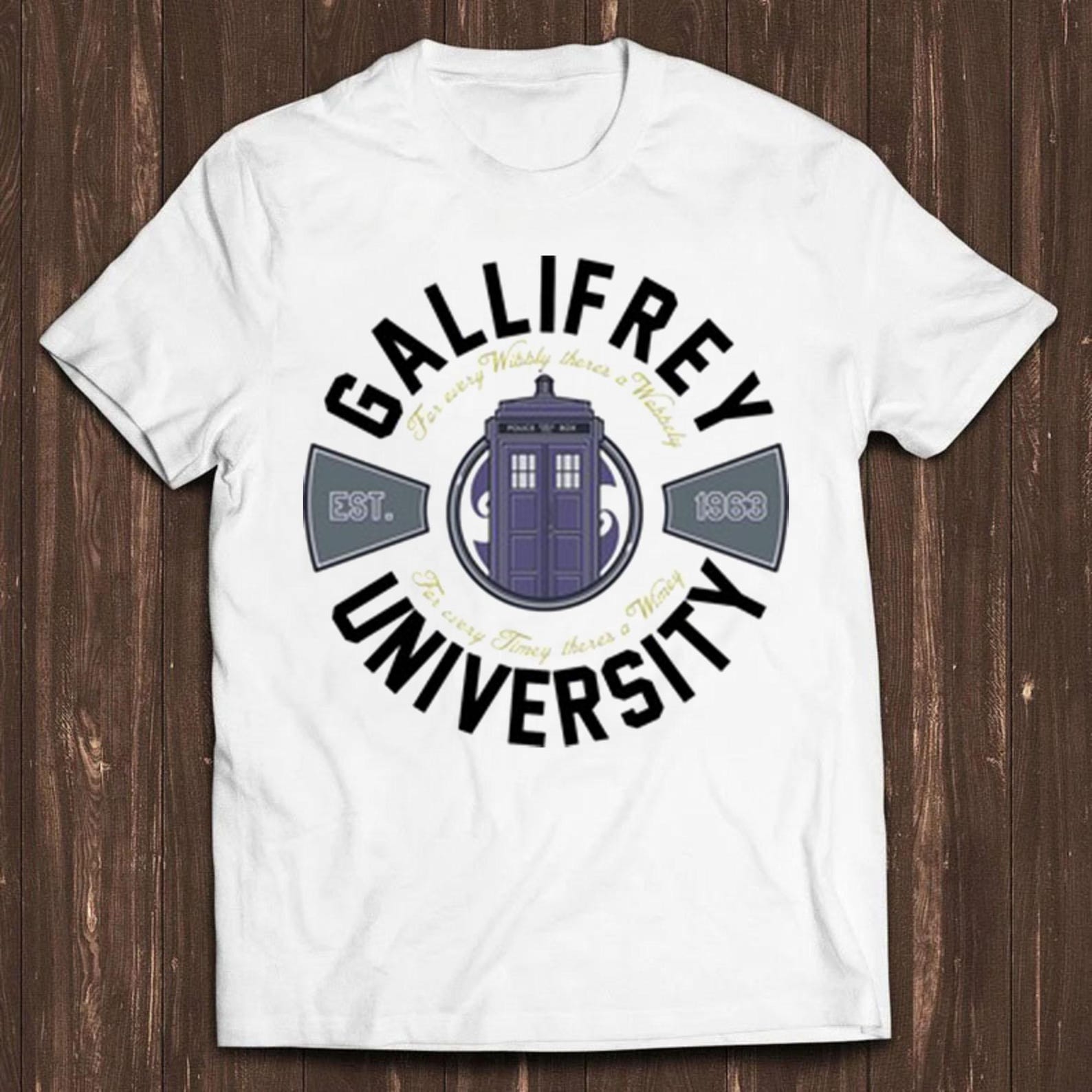 University Of Gallifrey T Shirt Cool Doctor Who Funny Gift Tee C2989 M