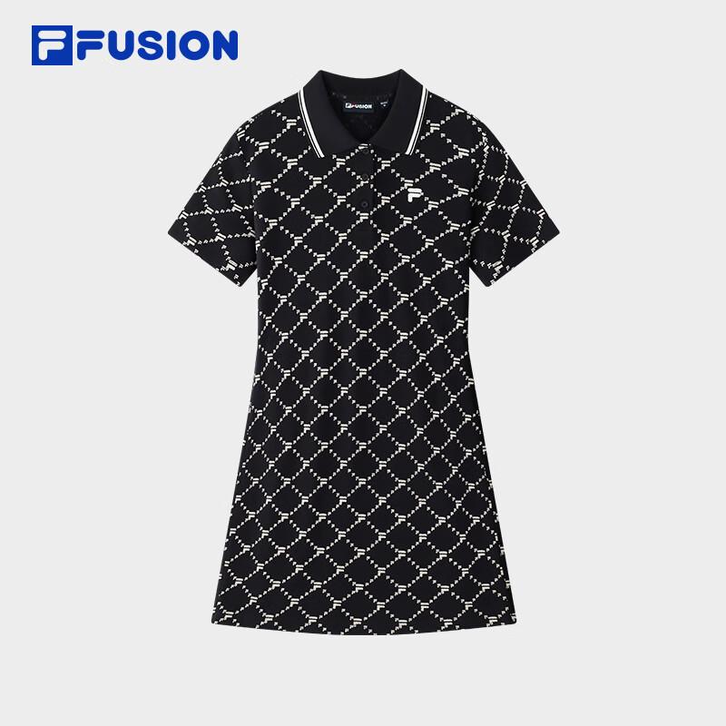 FILA Women's Full Print Knit Polo Dress