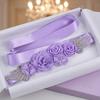 5 Flowers Women's Beaded Flower Belt Creative Bridal Rhinestone Belt  Prom Dress