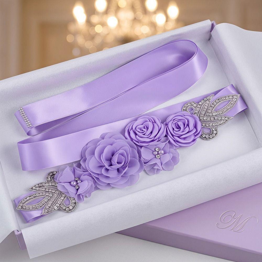 5 Flowers Women's Beaded Flower Belt Creative Bridal Rhinestone Belt Prom Dress