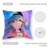 Project Sekai Anime Young Cushion Cover Anti-dustmite Pillowcase Invisible Zipper Silky Short Plush Sofa Cushion Cover