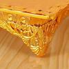 European Style Fruit Plate Design Metal Cake Tray With Rectangular Hand Held Golden Food Fruit Tray For Home Wedding Decoration