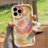 Phone Case: 2D flat design suitable for iPhone 18 17 16 15 14 13 Pro protective case, with winged donut, perfect Christmas and Halloween holiday gift