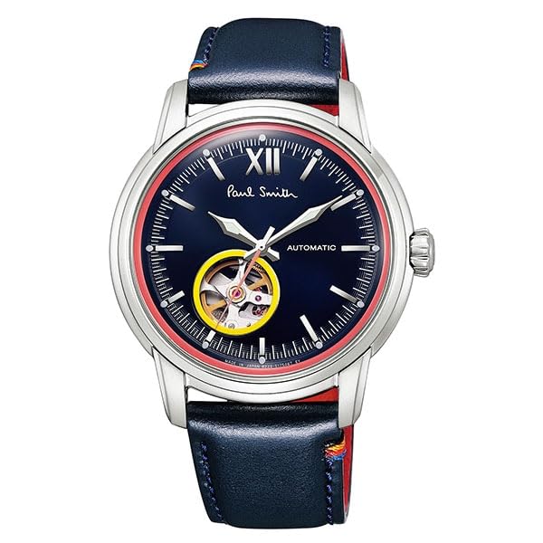 

Paul Smith Watch Automatic Cross Navy Leather Open Heart King s Men s BJ7-115-70 [Item]