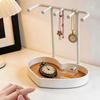 Jewelry Stand Display Organizer for Earrings Necklaces Rings Portable Holder Rack for Retail Stores Home Bedroom Storage