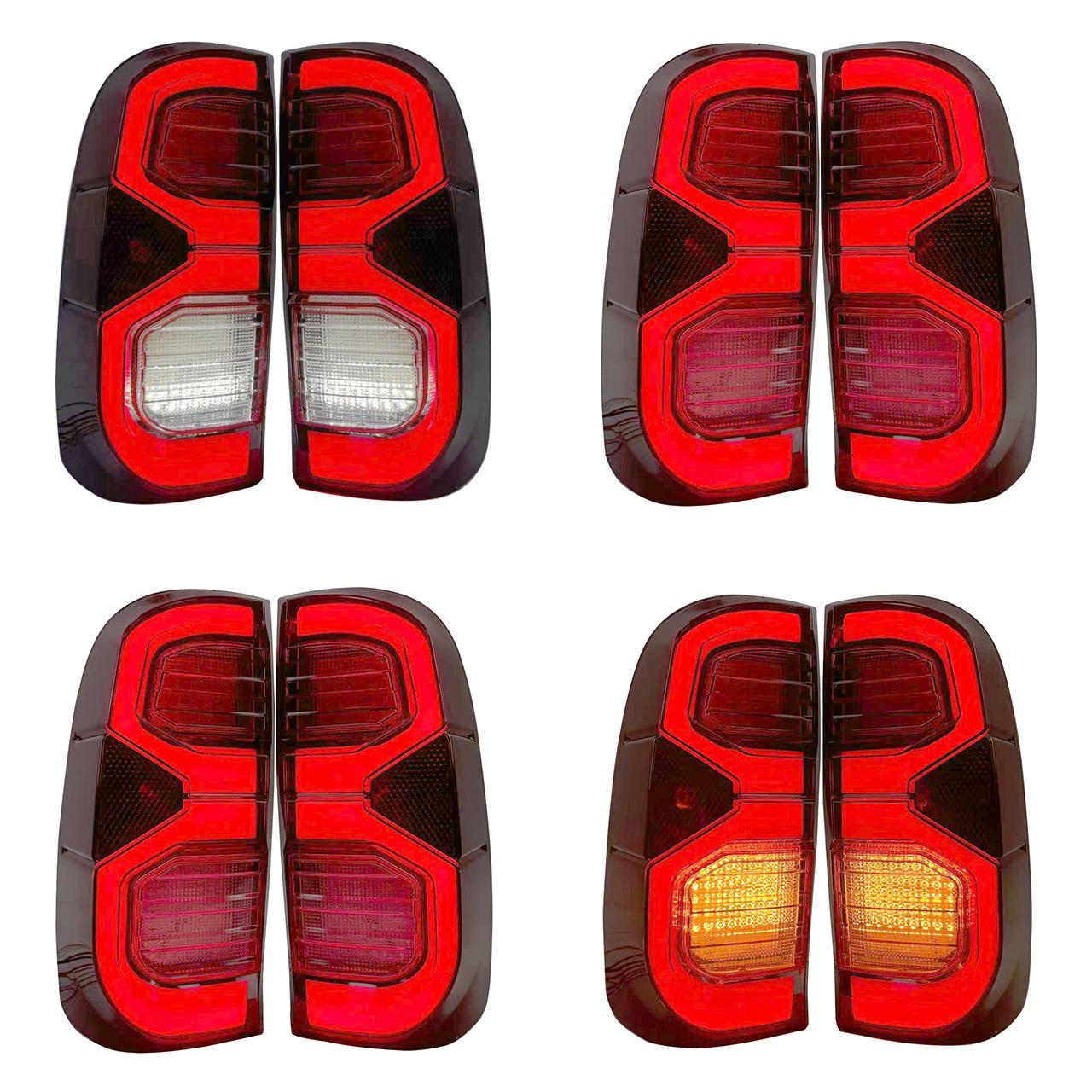 LED Taillights for 2004-2015 Hilux Vigo - Modified Taillights with LED Warning Lights