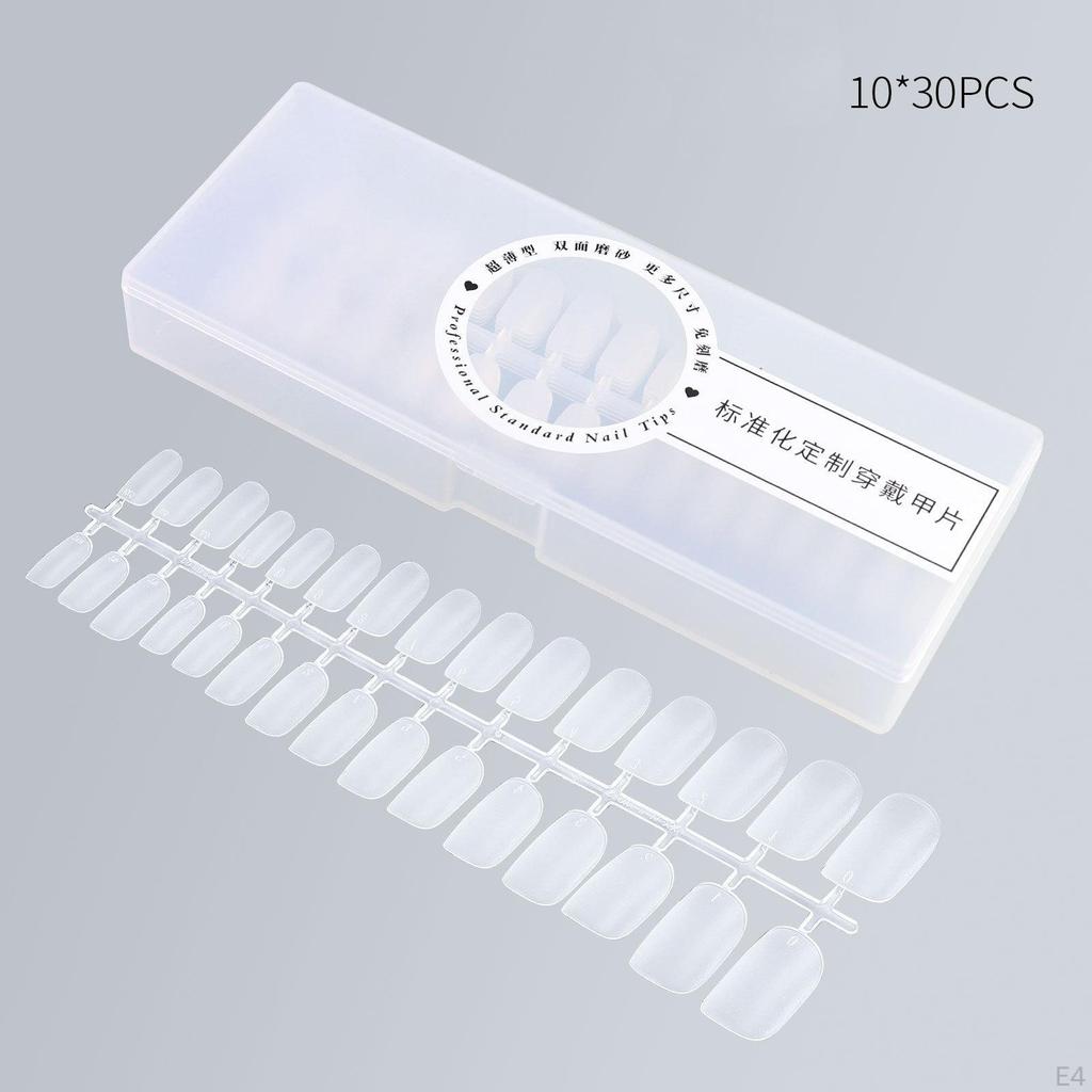 300 Pieces Nails Tip, Full Cover, Elegant, for Nail Extension, Extension Kit False
