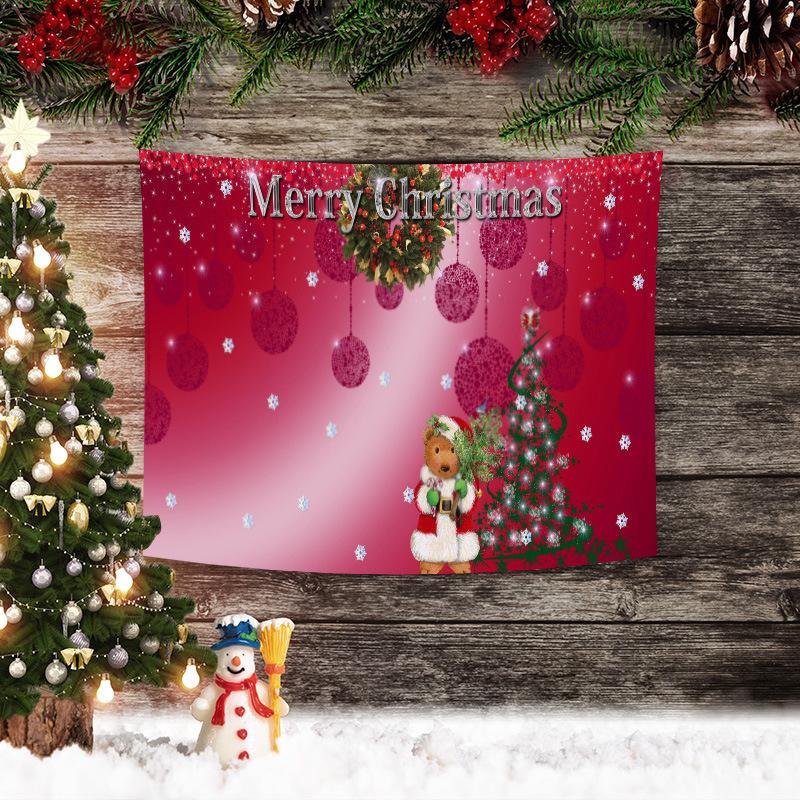 Vánoční tapiserie Vánoční pozadí Layout Látka Obývací pokoj Santa Claus závěs