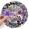 50 Bat Graffiti Cartoon Halloween Animal Guka Water Cup Suitcase Stickers, Waterproof