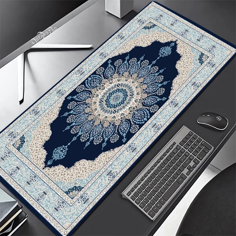 Persian Carpet Mouse Mat xcm Computer Large Mousepad Flower Office Rubber Mat Nonslip Table Pads x Notebook Computer De