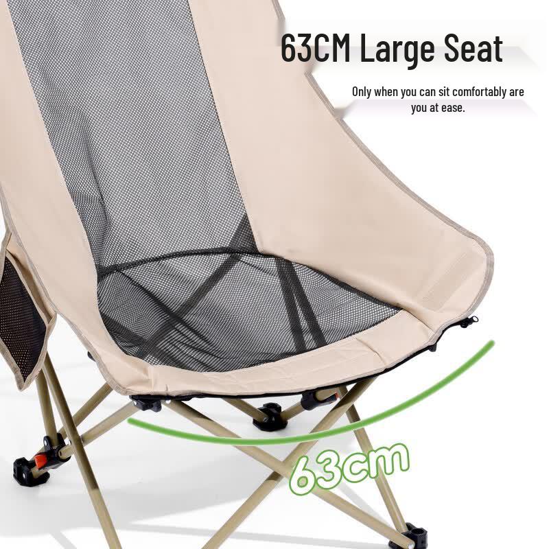 Camel Foldable Padded Outdoor Lounge Chair with Footrest