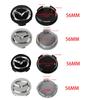 2025 Hot 4Pcs 56mm Car Tire Hub Cap Badge Sticker Original Wheel Center Cap Accessories For Mazda 3 5 Axela CX3 CX4 Atenza Demio