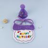 Pet Birthday Hat Drool Towel Set Cute Creative Design Letter Embroidery Holiday Cat and Dog Accessories Scarf Elastic Rope