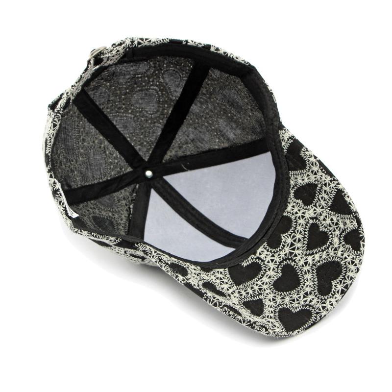 Embroidered Hard Top Baseball Cap Women Sunscreen Hat