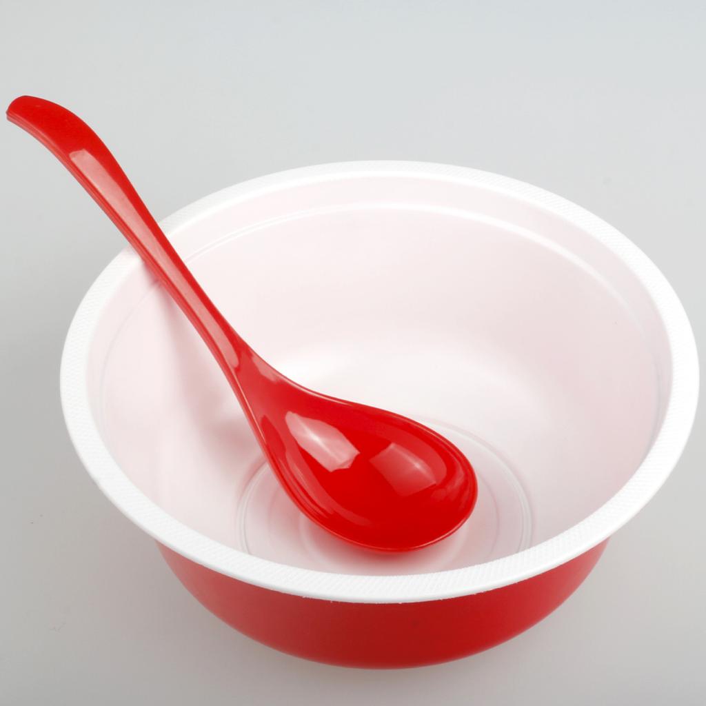 10 Pcs Wedding Disposable Thickened Festive Soup Spoons