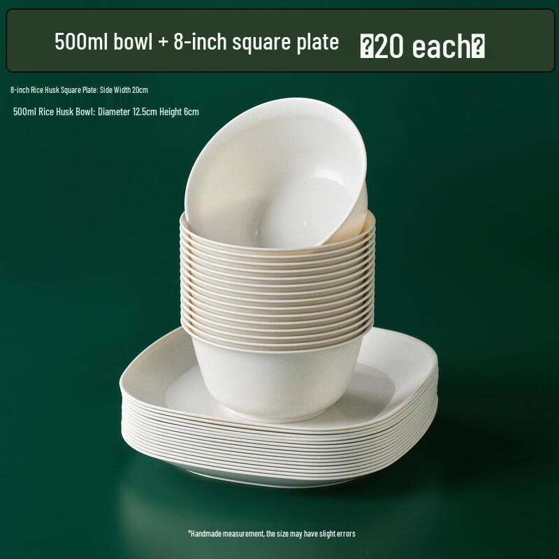 Eco-Friendly Rice Husk Disposable Bowl