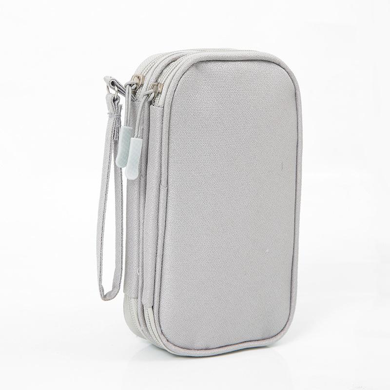 Portable Cable Organizer Bag Oxford Cloth Travel Electronic Accessories Storage Case for Power Bank Hard Drive