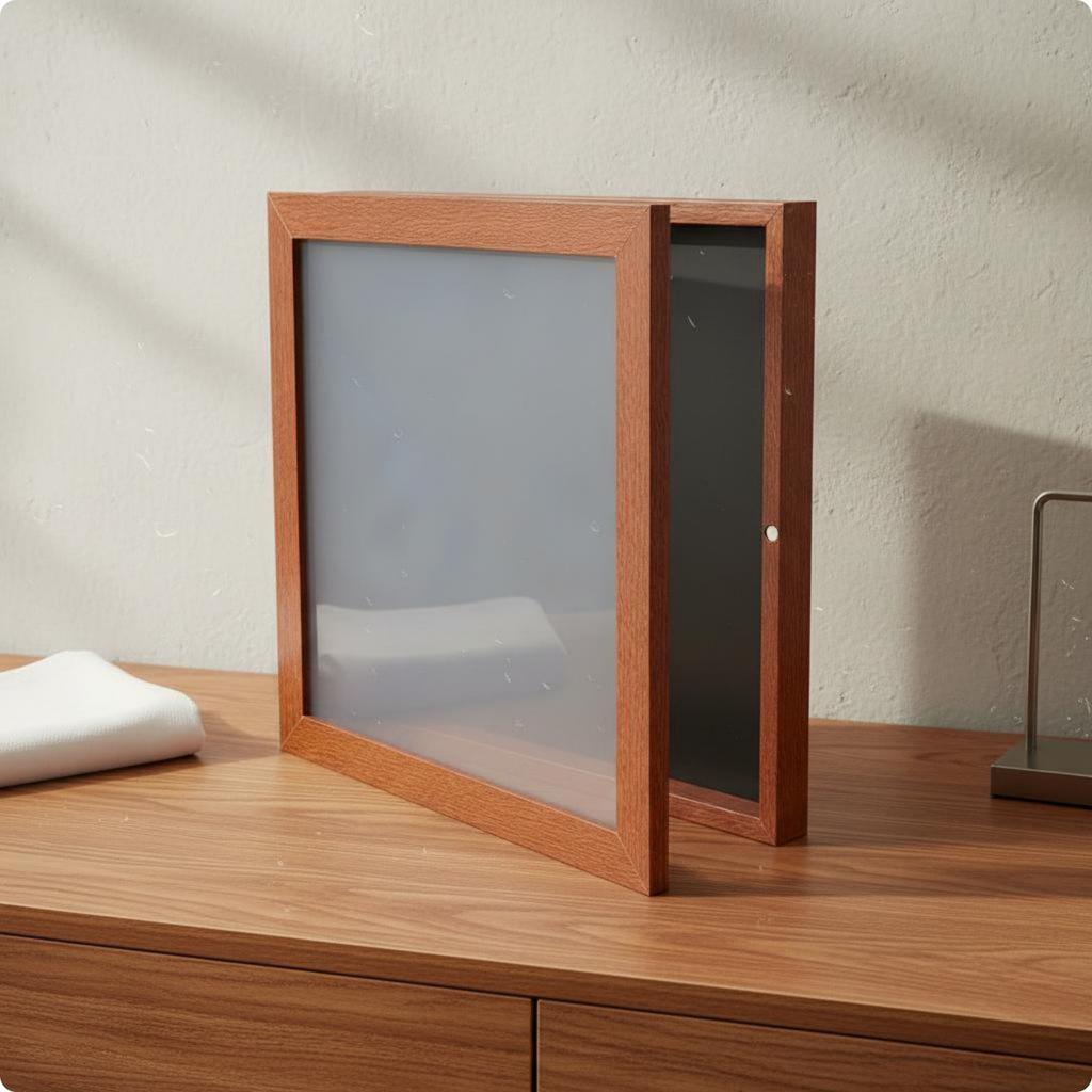 Sports Jersey Frame Flip Cover Adhesive Jersey Display Case Shadow Box Easy To Assemble