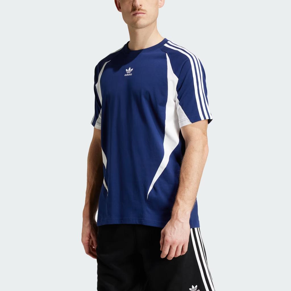 adidas Originals Archive Fashion Soft Skin-Friendly Versatile Short Sleeve T-Shirt Men Tops Blue White IX9647