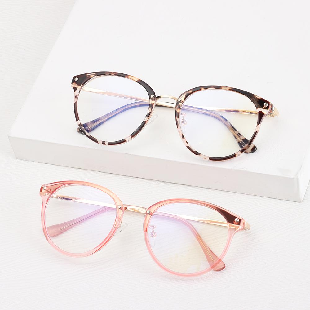 Women Vision Care Round Frame Anti-UV Blue Rays Glasses Computer Goggles Eyewear Eyeglasses
