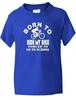 Born To Ride Bike Boys Girls Sports Kids T Shirt Gift Present Sizes 1-13 Years