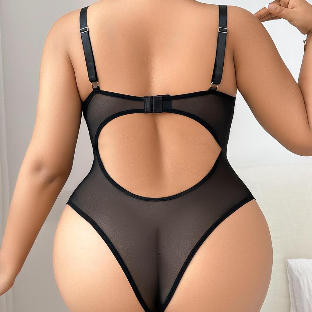 Sexy Spitzen-Bodysuit für Übergrößen