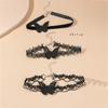 3 Pcs Vintage Butterfly Choker Necklace Goth Jewelry Adjustable Black Velvet Lace Collar Necklace Gift for Women Girls