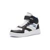 Anta Kids Round Toe Lace-Up Shock Absorbing Wear-Resistant High-Top Kids Skate Shoes Kids Skate Shoes White Gray 312348006-1
