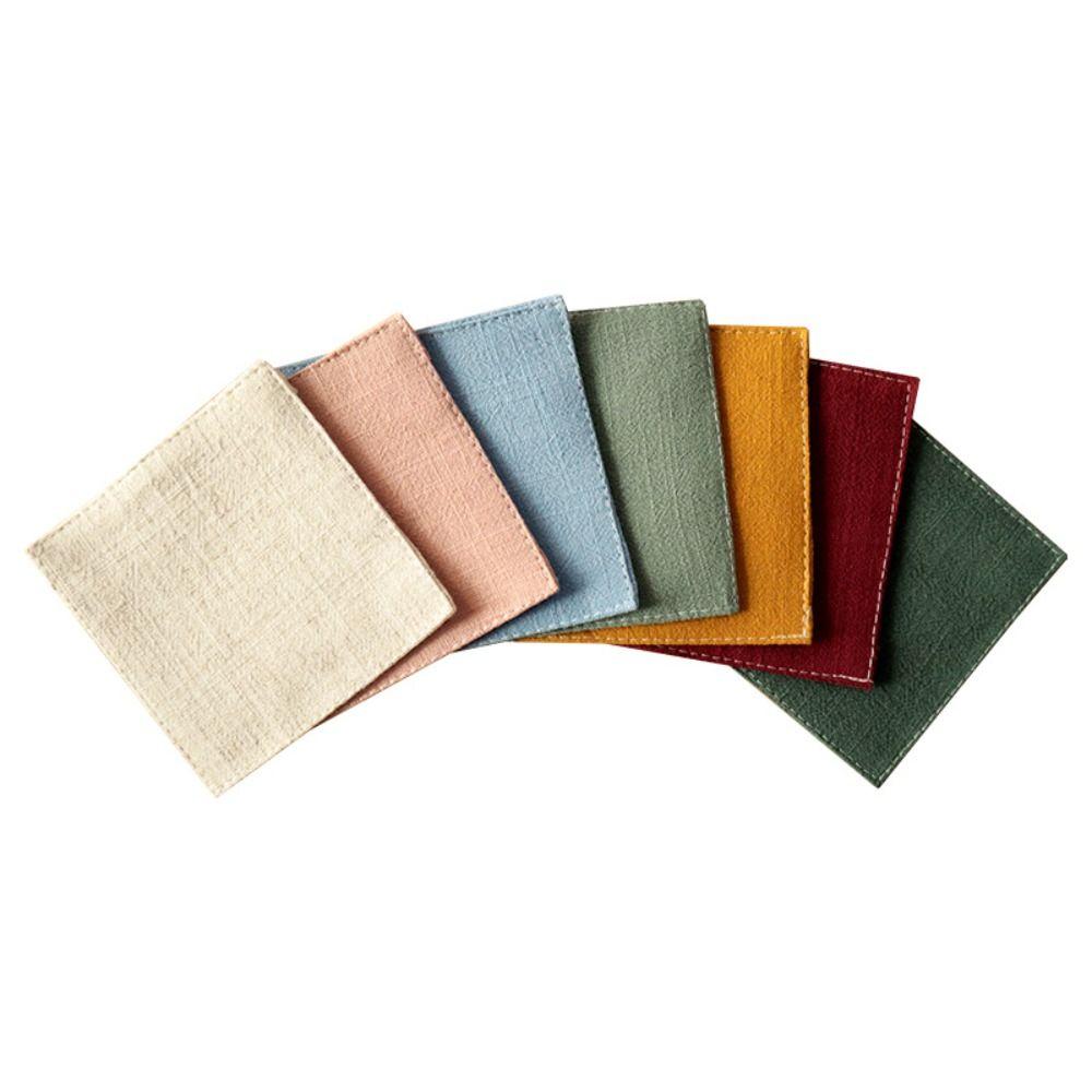 3Pcs Creative Double Cloth Placemat Durable Tea Cup Mat Kitchen Accessories Insulation Pad  Tea