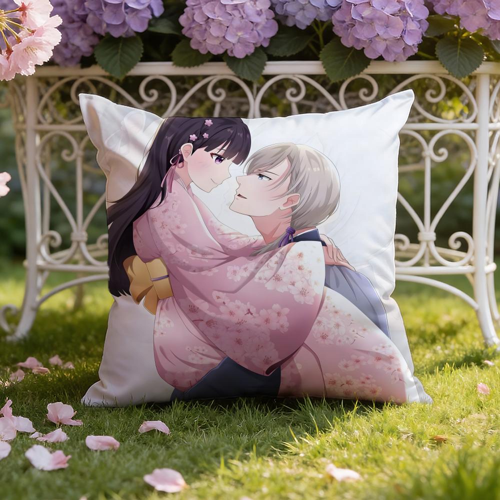 Anime My H-Happy M-Marriage Cushion Cover Home & Car Dual-Scene Pillow Cover: Reversible for Premium Comfort