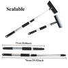 New Double-Sided Glass Brush T-Shaped Scraper With Extended Handle Detachable Double-Sided Cleaning Tool For Car Interior