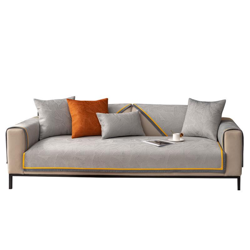 Minimalist Sofa Cushion, Universal All Year Round, Light Luxury, Anti Slip Seat Cushion, High-end New Sofa Cover, Fabric Cover, and Towel