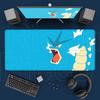 New Cool Anime Mouse Pad Ppokemon Gyarados Xmm Gaming Accessories Carpet Gamer Keyboard Desk Mat NonSlip Laptop Mousepad