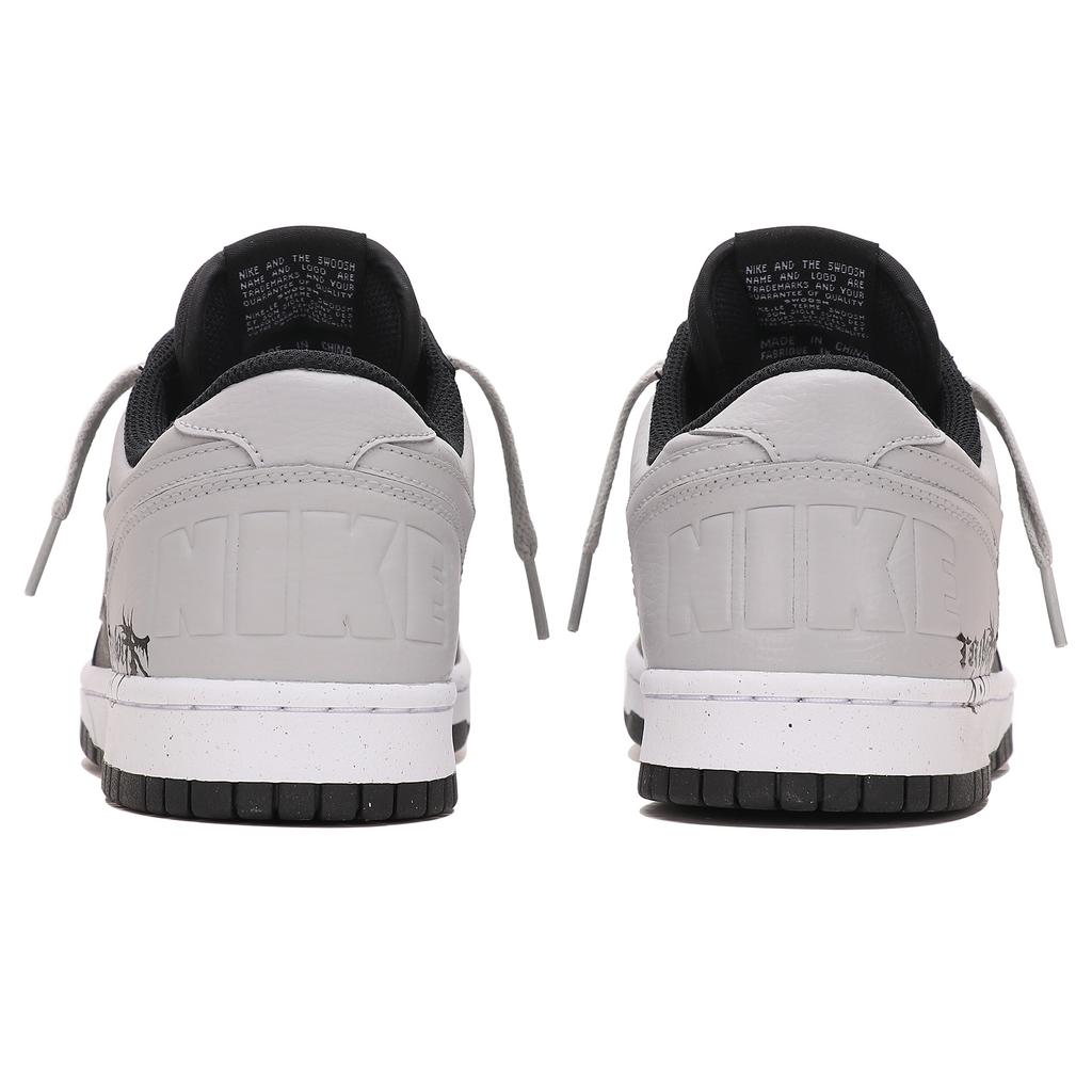 Nike Big Abrasion Resistant Breathable Abrasion Resistant Breathable Low top Skateboard Shoes Men's Black Gray 355152-016(TeamThree-)