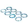 8 Rolls 0.6 3mm Aluminum Craft Wire Jewelry Beading Wire Craft Making Supplies Light Blue