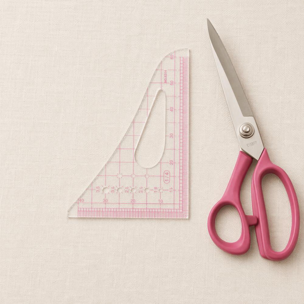 5pcs Transparent Triangular Curve Rulers Plastic Sewing Ruler Set For Tailors