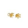 14K Gold-Plated Colorfast Pearl Setting Hollow Flower Pin Cap for DIY Beading Accessories