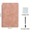 Stylish A5 Reusable Whiteboard Notebook - Ultra-Portable Weekly Planner With Durable Faux Leather Cover Versatile Memo Pad