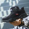 Men Leather Safety Shoes Anti-smash Anti-puncture Work Shoes Waterproof Lightweight Work Sneakers Indestructible Shoes Boots