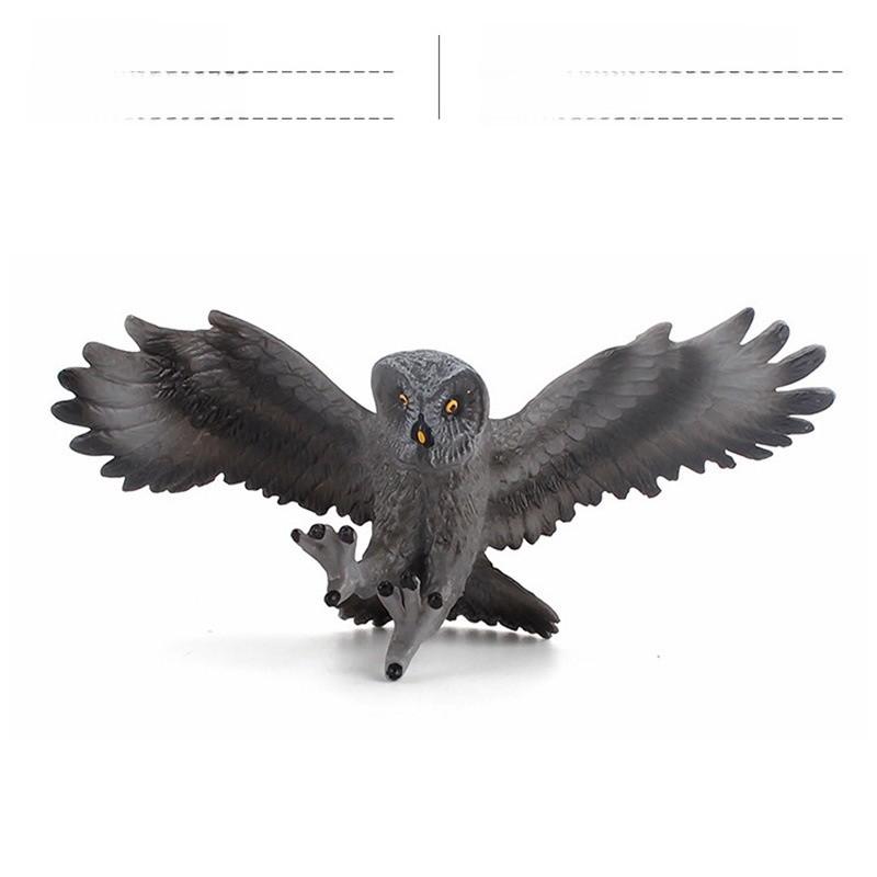 Wild Owl Pvc Bird Model With Realistic Design For Home Decor And Educational Use