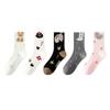 Female Spring Summer New Lovely Deodorant Wicker Long Cotton Socks