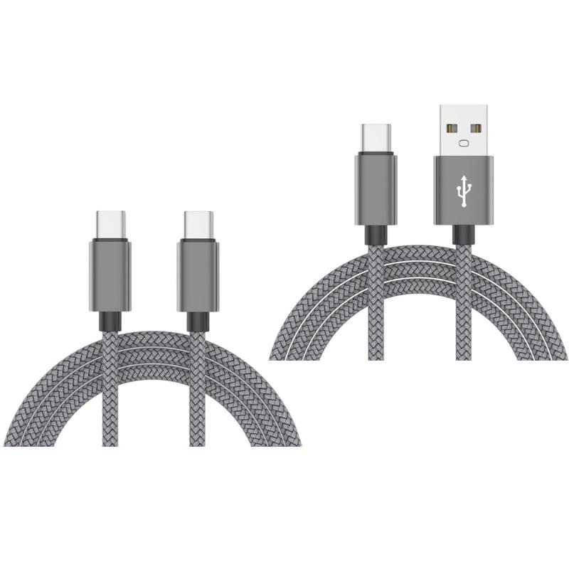 Braided Phone Chargers Cables USB C Fast Charge 3A Power Delivery 100W 480Mbps Data Transfer for Multiple Devices