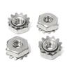 American Standard 304 Stainless Steel Serrated K-Type Nut, Multi-Tooth Screw Cap #M3-M8